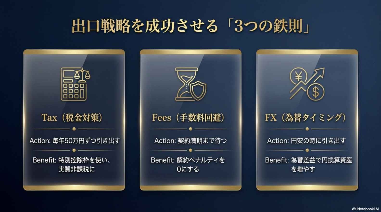 オフショア投資の出口戦略の最適解